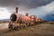 Train cemetery, Uyuni, Bolivia