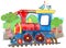 Train - cute cartoon toy train