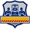 Train Engineers Arms Crossed Diesel Train Crest Retro