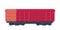 Train freight railway car. Rail freight. Vector illustration.