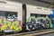 Train full of graffiti