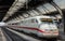 Train from Germany at the Zurich Main railway station