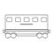 train icon, train carriage vector