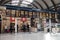 Train Information display showing train times, arivals and departures in old railways station