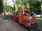 Train journey for children in indian park