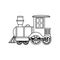 Train kids toy isolated icon