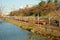 Train by Lake in Tokyo