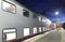 Train on Leningrad railway station at night -- is one of the nine main railway stations of Moscow, Russia