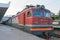 Train No.37 Tbilisi - Baku, International train at Tbilisi Railway station in Tbilisi, Georgia.