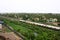 Train Passing through Suburbs of Chennai, India