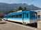 Train at a platform of the Arth-Rigi-Bahn railway station in Art