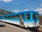 Train at a platform of the Arth-Rigi-Bahn railway station in Art