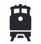 Train railroad diesel train vector icon