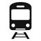 Train railway icon simple vector. Platform station