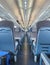 Train seats empty useful as travel concept