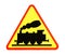 train sign. isolated