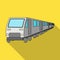 Train, single icon in flat style.Train, vector symbol stock illustration web.