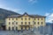 Train station in Tirano. Tirano is a town in Valtellina,