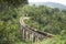 Train on a stone brigde in the mountains, Ella, Sri Lanka