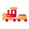 Train toy flat icon. Child toy color icons in trendy flat style. Locomotive gradient style design, designed for web and