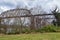 Train track railway bridge views along the Shelby Bottoms Greenway and Natural Area over Cumberland River frontage trails, Music C