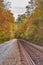 Train tracks in Autumn