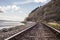 Train tracks in countryside