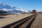 Train tracks at a remote destination in alaska