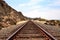 Train tracks run through San Clemente State Beach