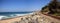 Train tracks run through San Clemente State Beach