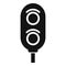 Train traffic lights icon simple vector. Metro people