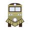 Train transport vector illustration locomotive icon. Railway train cartoon passenger transport machine wagon isolated white.