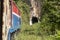 Train traveling through the Burmese fields