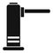 Train turnstile icon, simple style