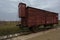 Train wagon used to transport people to german concentration camps