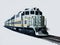 Train on white background. Ai Generated