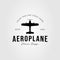 trainer airplane or aircraft or plane logo vector illustration design