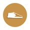 trainers shoes icon in badge style. One of clothes collection icon can be used for UI, UX