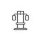 Training apparatus line icon