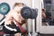 Training biceps with heavy weight