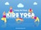 Training and classes kids yoga banner