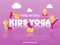 Training and classes kids yoga banner