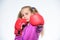 Training with coach. Fight. knockout and energy. Sport success. Boxer child workout, healthy fitness. Sport sportswear