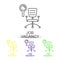 Training consulting line color icons. Element of human resources icon for mobile concept and web apps. Thin line Training consulti