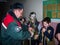 The training on fire safety and medical assistance at school the Gomel region of Belarus.