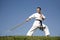 Training of karate champion - kata