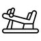 Training legs equipment icon outline vector. Fitness exercise