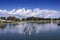 Training rowing on the lake Jarun