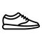 Training shoes icon, outline style