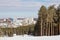 Training slope of sports complex on Uktus Mountain in Yekaterinburg, Russia